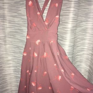 Free People taupe minidress NWT